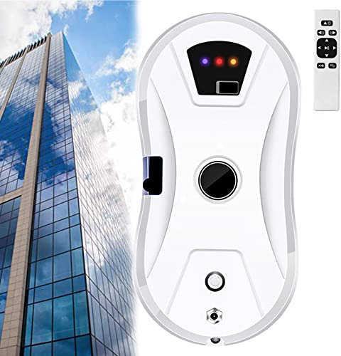 Robot lavavetri Elettrico 5600Pa Forte aspirazione, Robot lavavetri Intelligente con Telecomando per finestre Alte, Piastrelle, Bagno