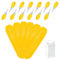 Corn Dishes and Corn Holders Set Kits, PEOUWNES Corn on The Cob Holders, Corn Cob Holders Skewers BBQ Twin Prong Holders, Includes 12 Stainless Steel Corn Holders, 6 Corn Trays and Butter Spreader
