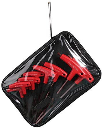 9x/set T Maniglia Esagonale Chiave Set Maniglia Lungo Braccio Chiave Set per Manutenzione Auto Mobili Casa Re-