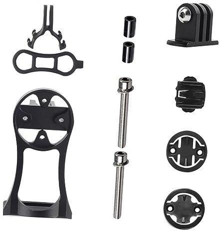 TOKIDNY 1satz Bike Computer Mount Aluminiumlegierung Für Lenkersäule Odometer Halterung Leicht Und Stabil Installieren Für Mountainbike Und Straßenfahrräder