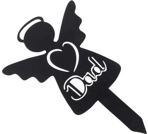 NULYLU Titolo Prodotto Punta Metallo Forma Di Angelo Commemorativo Per Cimitero Decorazione Per e Aiuole Per Ricordare Tuoi Cari