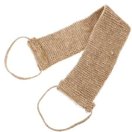 SHERCHPRY Rückenbürste Langer Luffa Rückenschrubber mit Griffen Jute Körperpeeling Schwamm für Dusche und Bad Herren Damen Tiefenpeeling