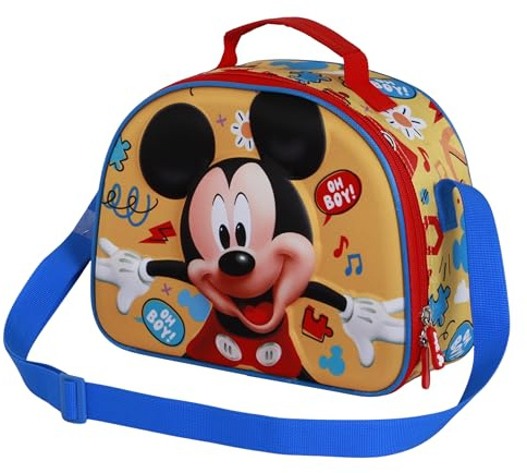 Disney Lunch Bag, Borsa per Il Pranzo 3D Unisex-Bambini e Ragazzi, Taglia Unica
