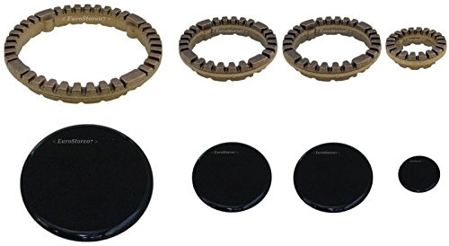 1 SERIES Brenner Kochgas ARISTON INDESIT-Platten in Messingringe + 8 PIECES KEIN ORIGINAL