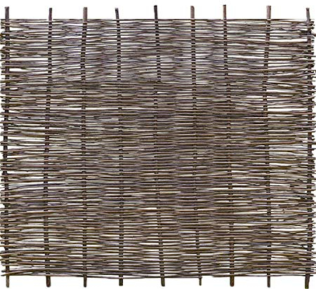 Weidenprofi Sichtschutz, Robinienzaun Modell Stabil, Flechtzaun aus Robinie, Größe (BxH): 180 x 150 cm