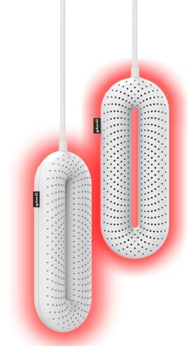Glovii GG20 – Elektrischer Schuhtrockner mit Timer – Schnell und sicher Feuchtigkeit und Gerüche beseitigen, 20W, Weiß, Für alle Schuharten
