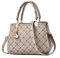 FORRICA Handtaschen Damen Exquisiter Anhänger Umhängetasche Elegant Ahornblatt Henkeltasche Frauen Shopper Tasche PU Leder Schultertasche Grau Griff