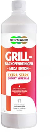 Germanio Grill- und Oberflächenreiniger, leicht anwendbar ohne starkes Schrubben, vielseitig einsetzbar, starke Lösekraft
