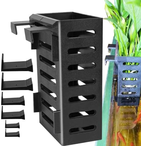 DASHIELL Aquarium Pflanzenhalter Mit Haken Hängende Wasserpflanzenhalter Pflanzentöpfe Pflanzenständer Für Aquarien Samen Wasser Gras Pflanze Tasse Hängender Aquarium Wasserpflanzer Für Fisch Tank