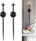 Wall Candle Sconces Set of Two, Large Wall Candle Holder Twisted Candle Sconces Wall Mount Metal Candle Holders Decor for Dining Room, Living Room, Office, Bathroom
