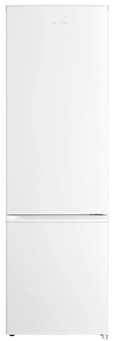 INFINITON Frigorifico Combi FGC-A185B, 255 Litros, 180 cm de Altura, Defrost, Led Interior, Regulación en Altura, Puerta reversible, Ancho Especial de 55 cm, E, Blanco