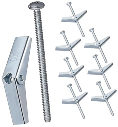DOITOOL 30juegos Kits De Pernos y Tuercas De Anclajes Metálicos Para Paneles Para Montaje Pared De Alta Resistencia Para Mejoras Del Hogar y Decoración De Oficinas