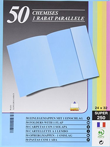 EXACOMPTA 339006E Ordnungsmappe, DIN A4, PP, 8 Fächer blau