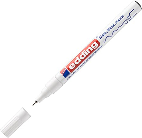 Lackmarker Edding 780, 0,8 mm, 3 stycken Weiß