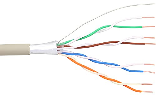 InLine 69987 Telefon-Kabel 8-adrig, 4x2x0,6mm, zum Verlegen, 100m Rolle