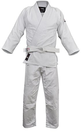 FUJI – Single Weave Judo Uniform – Judo Gi, White, 000