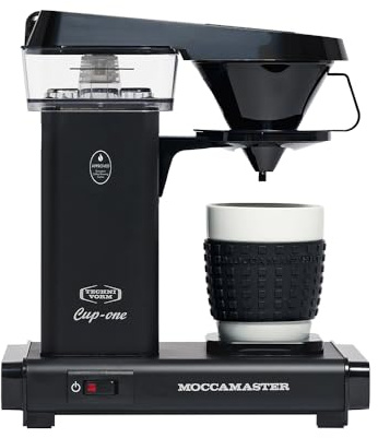 Moccamaster Cup-One, Small Filter Coffee Machine, Matt Black | UK-Plug, 0.33 Liters