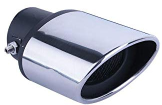 Momoap 1Pcs Car Stainless Steel Tailpipe Trims Exhaust Muffler Tail Pipe Tip for Honda City 2012-2020