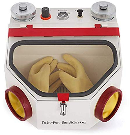 Aries Outlets 50W Lab Equipment Twin Double Pen Fine Sandblaster Sand Blaster