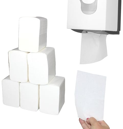 Einzelblatt Toilettenpapier Premium | 2-lagig | Interfold | 18x11 cm | 100% Zellstoff | einzeln entnehmbare Blätter für sparsamen Verbrauch | Verpackungseinheit: 9x250 Blatt = 9000 Blatt im Karton