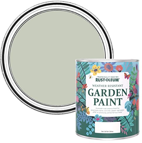 Rust-Oleum Light Green Mould Resistant Garden Paint in Matt Finish - Aloe 750ml