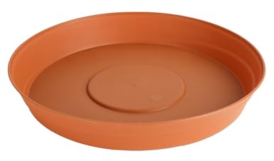 Garronda Platos para Macetas de Plástico Redondos GD-0023 (Terracotta, ⌀ 34cm H 5cm)