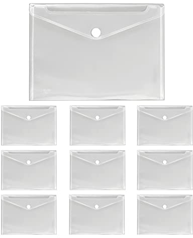 VELOFLEX - Funda para documentos Crystal A4 con cierre de velcro, 10 uds.