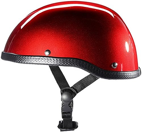 Erwachsene Herren Damen Open Face Helm Scooter-Helm ECE-Zugelassene Jethelm Brain-Cap Halbschalenhelm Für Geeignet Cruiser Chopper Biker Skateboard ATV Motorrad 1,54CM-62CM