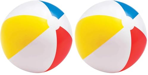 Intex 59020NP - Pelota Hinchable diámetro: 51 cm, Multicolor (Paquete de 2)