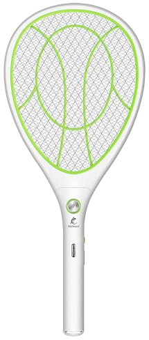 Walizard Raquette Anti Moustique Electrique Insectes：Tapetteà Mouche Electrique Tapette à Tue Mouche Interieur 3000V Puissante USB Rechargeable