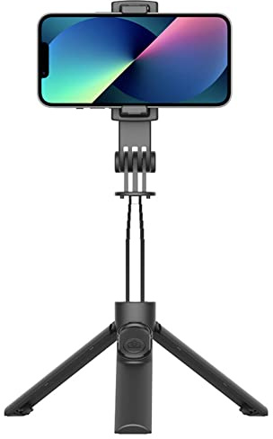 Selfie-Stick, Ausziehbares Selfie-Stick-Stativ, Telefonstativ mit Fernauslöser für Gruppen-Selfies/Live-Streaming, Kompatibel mit Allen Mobiltelefonen