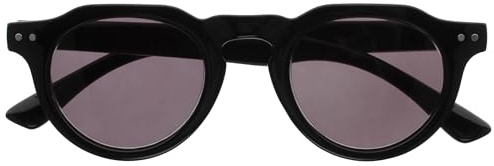 OPULIZE RIO - Sonnenlesebrille - Rahmen Oben Flach - UV400 Sonnenschutz - Schwarz - Damen Herren - Federscharniere - S53-1- +2.50