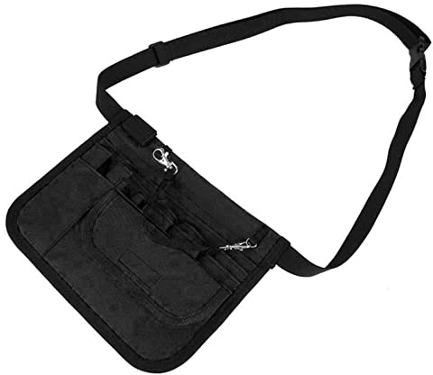 Medizinische Bauchtasche Krankenschwester Hüftgurt - Medizinische Hüfttasche für Krankenschwestern und medizinische Pflegekräfte, Schwarz
