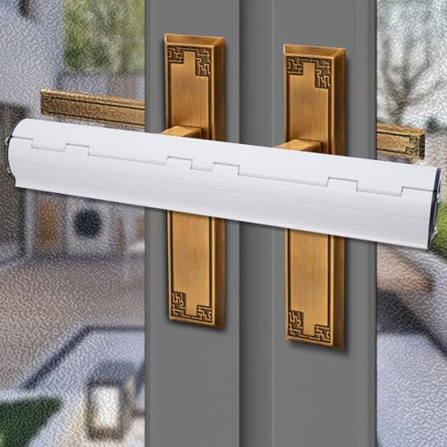 Patio Door Security Lock,High Security Patio French Door Lock, Door Safety Locks Door Security Bar for French Double Doors Conservatory Doors (Without Alarm)