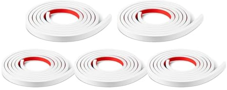 Giilayky 5 Rolls Total Window Grille Inserts Grid Kit Self Adhesive Peel and Stick Trim Simulated DIY Window Decorative White