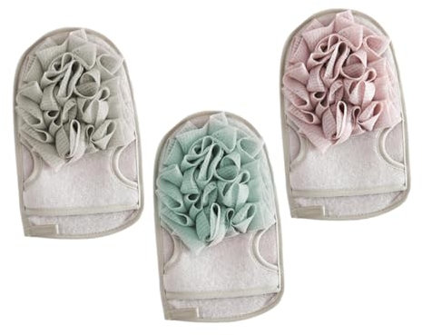 Mikinona 3stücke Dusch Handschuh Peeling Badehandschuhe Körper Schrubber Zubehör Hautpflege Werkzeug