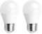 Bombilla LED G45 E27 3W, pack de 2, bajo consumo, larga duración, ideal para iluminación general y decorativa en hogares.