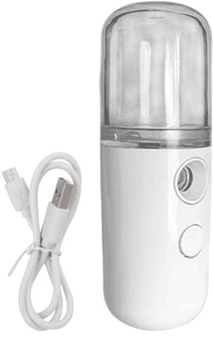 Gesichtsdampfer-Luftbefeuchter – Kompakter kabelloser Gesichtsdampfer | Reisefreundlicher Luftbefeuchter mit 30-ml-Tank | Ideal für die Flüssigkeitszufuhr zu Hause und im Schlafzimmer | Ideal für Haut