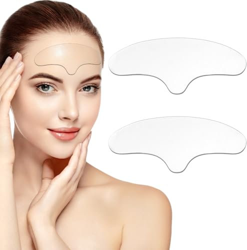 QOMJUFA 2 Pezzi Cerotti per la Fronte Adesivo il Viso,Cerotto riutilizzabile sulla fronte,Maschera Fronte adatto per Uomini e Donne