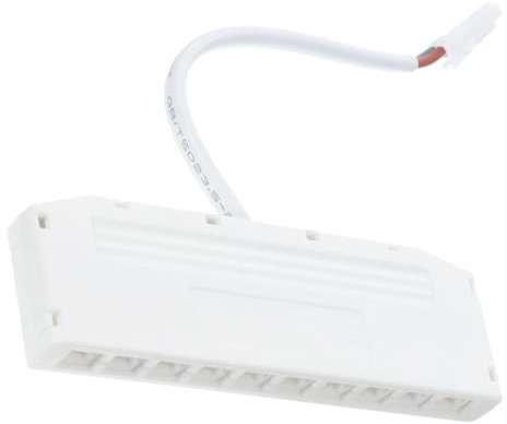 Housoutil 10-holes Waterproof Junction Box Plastic Controller Box for LED Cabinet Light Wiring Replacement Electrical Junction Storage for Wardrobe and Kitchen Accessories