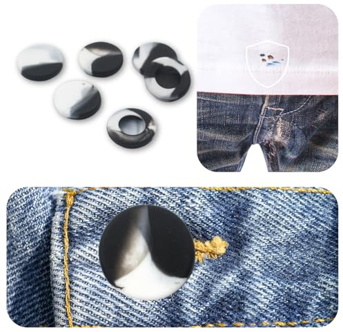 Button Covers for Women Men, Silicone Prevent Shirt Holes for Jeans