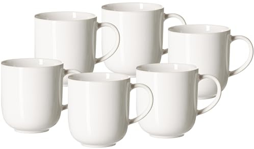 Ritzenhoff & Breker Kaffeebecher-Set Volos, 6-teilig, Weiß, 9 cm x 10 cm