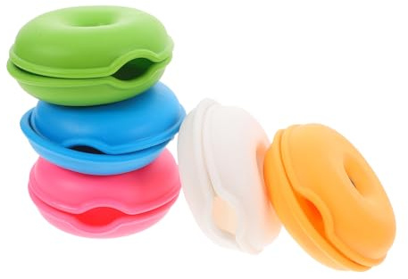 DIYEAH 5pezzi Avvolgicavo Per Auricolari Organizzatore Scatola Supporto Per Riporre Cavi Organizzatore Fili Cavi Per Caricabatterie e Dati