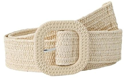 Bangbobi Flechtgürtel für, Breiter Taillengürtel mit Tagesdecke, Natürlicher Flechtgürtel für Kleider, Hüftgürtel Damen Breit – 90cm Länge & 4cm Breite, PP-Gras