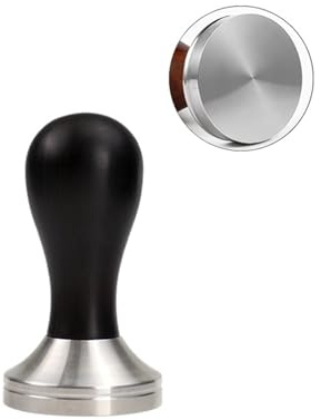 YXINAER Espresso kaffe tamper kaffe bryggare för rostfritt stål espresso tillbehör hörn baristaverktyg (57 mm, färg 3)