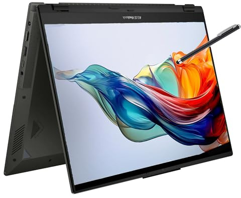 ASUS Vivobook Touch Flip 16 2-in-1 Laptop Intel 10-core i5-1335u (Beats i7-1255u) 16 WUXGA 16 GB RAM 512 GB SSD 4K Tastiera retroilluminata W11 (TP360 - Rinnovato)
