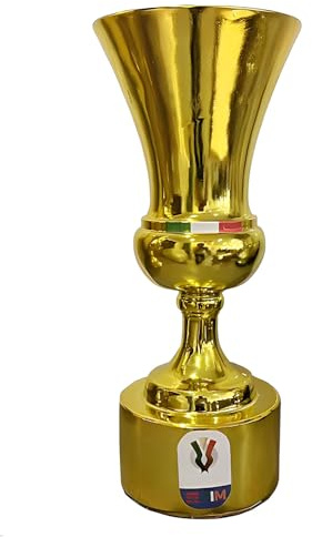 Huadafun Réplique du Trophée du Championnat Timcup – Trophée Coppa Italia de Football pour Fans, Collectionneurs & Décoration de Club | Cadeaux de Football pour Bureau, Maison & Salle de Sport