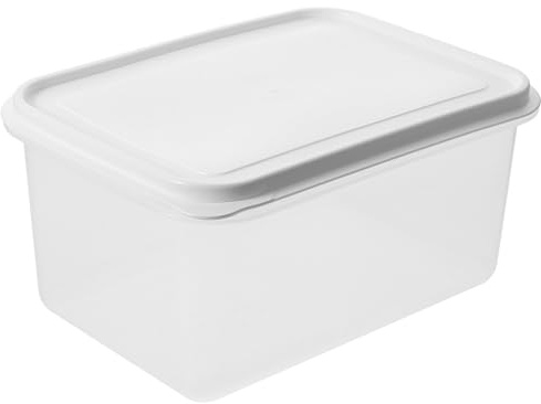 MUSISALY Scatola per Lievitazione Impasto Pizza 4L Coperchio Ermetico in PP Contenitore Impilabile Salvaspazio per Conservazione Alimenti in Frigorifero e Cucina