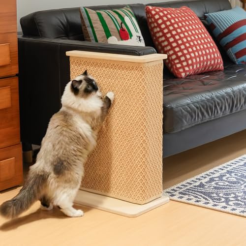 PETKARAY Katzen Kratzbrett Sofa Ecke Groß, 60 cm Sisal Kratzmatte, Erweiterter Kratzschutz für Couch & Möbel, Breiter Kratzschutz für Katzen, Möbelschutz Kratzbrett Indoor