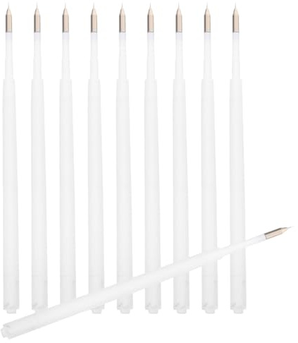 PENIKOKO Lot de 10 Recharges Stylo Désherbant pour Vinyle Artisanal 9,9 Cm – Outil de Libération D’air Précis pour Film Automobile – Compatible Retouche Peinture et Scrapbooking,